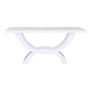 Custom Lacquered Console Table For Sale