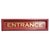 Metal Hand-Painted Red and Gold Leaf Entrance Sign, 1960s For Sale - Image 7 of 7