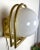 Bauhaus Bauhaus Brass & Opaline Wall Lamp, 1930s For Sale - Image 3 of 18