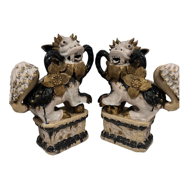 1980s Foo Dog Statues For Sale