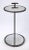 Contemporary Ciro Metal & Mirrored Accent Table, Black For Sale - Image 3 of 4