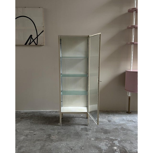 Metal Vintage Display Cabinet, Italy, 1950s For Sale - Image 7 of 7