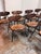 Brown District Eight Kink Leather Dining Chairs, Set of Eight For Sale - Image 8 of 12