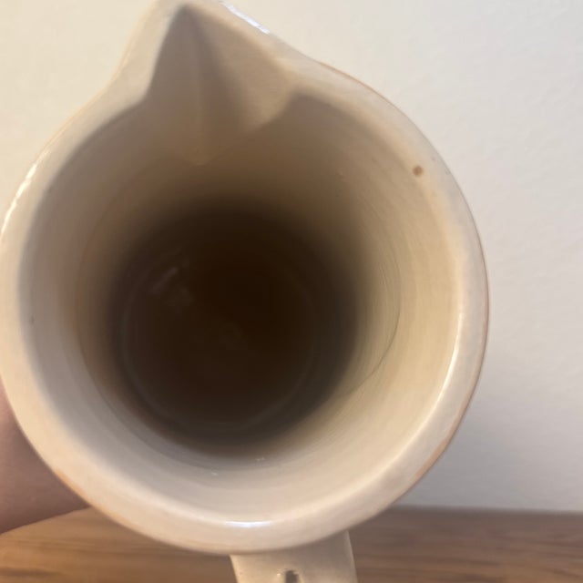 Mid 20 Century Expressionism Mid-Century German Relief-Molded Ceramic Beer Pitcher For Sale - Image 10 of 12