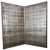 Meiji Japanese Folding Screen Byobu 2 Panel Antique Late 19th Century Silver Leaf Framed For Sale - Image 4 of 18