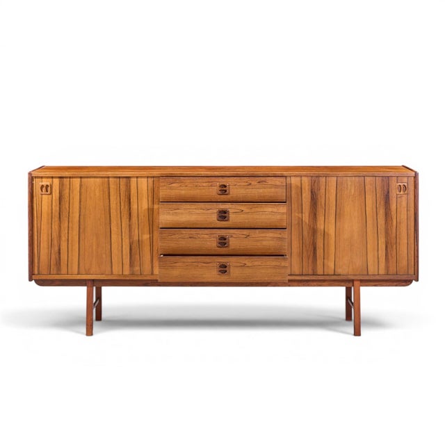 Brown Erik Wørts Ladoga Mid Century Swedish Rosewood Credenza For Sale - Image 8 of 10