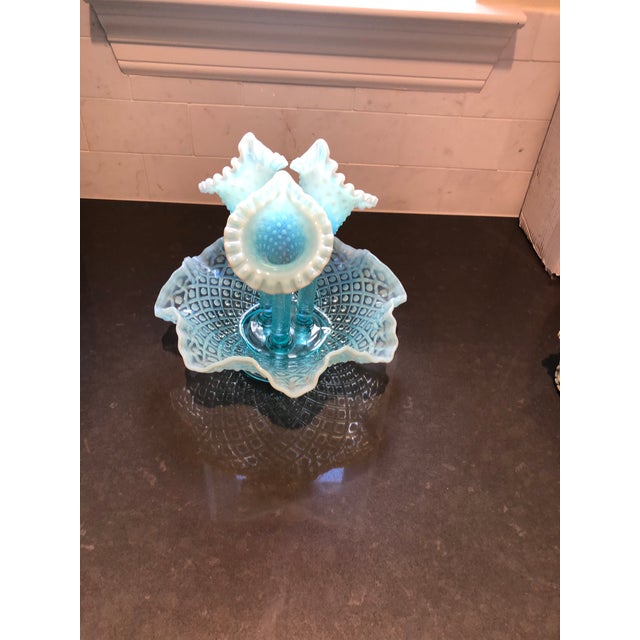 Fenton Epergne Vase Chairish