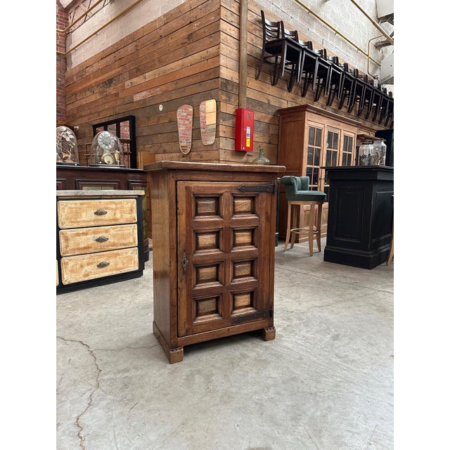 Brown Brutalist Elm Cabinet, 1950s For Sale - Image 8 of 8