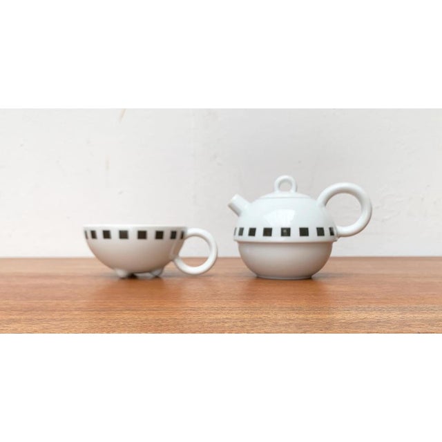 German Postmodern Fantasia Series Teapot or Coffeepot with Cup by Matteo Thun for Arzberg, 1980s, Set of 2 For Sale - Image 17 of 17