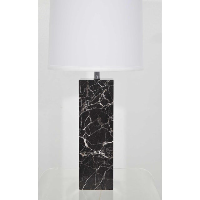 Stone Nessen Studio Marble Table Lamps in Black Marble For Sale - Image 7 of 10