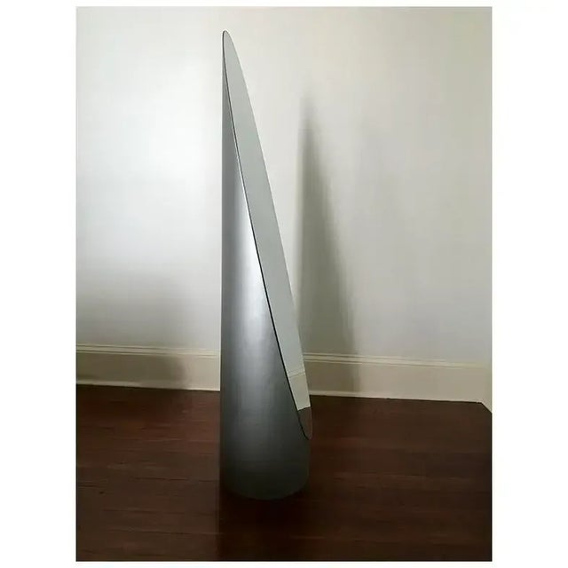 Silver 1980s Gaia Lipstick Mirror in the Style of Roger Lecal For Sale - Image 8 of 10