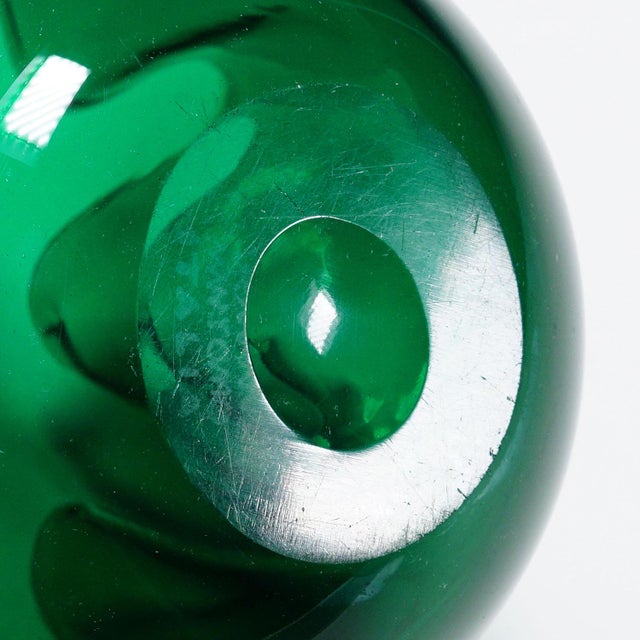 Venini Vase Fazzoletto in Green, Fulvio Bianconi 1950s For Sale - Image 6 of 6