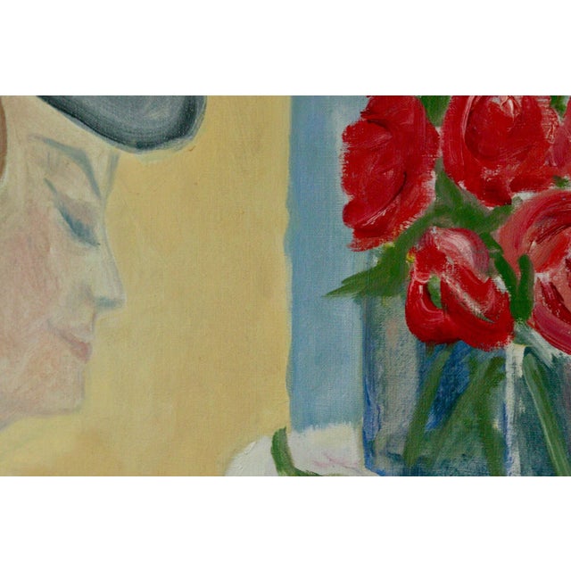 Björn Gyllenhammar, Woman and a Vase, 1978, Oil Painting, Framed For Sale - Image 7 of 11