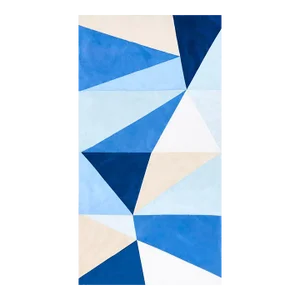 Schumacher X Miles Redd Cubist Silk Panel Fabric in Blue