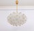 1970s Large Frosted Glass and Brass Chandelier from Kinkeldey, Germany, 1970s For Sale - Image 5 of 18