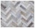 Contemporary Exquisite Rugs Willoughby Patchwork Leather Silver - 5'x8' For Sale - Image 3 of 6