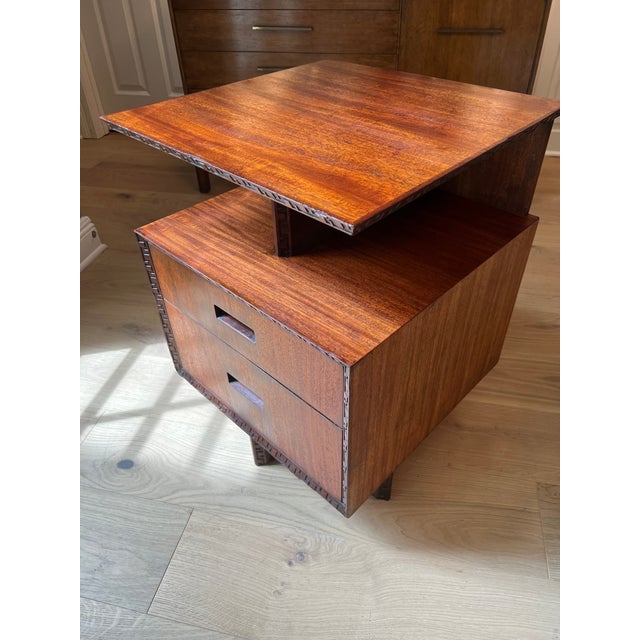Frank Lloyd Wright for Heritage-Henredon “Taliesin” side table. Restored.. Additional photos available upon request....