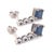 Blue Natural Sapphire Dangle Earrings 14k Gold 1.32 TCW Certified For Sale - Image 8 of 11