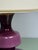 Mid-Century Purple Opaline Glass Table Lamp with Cream Lampshade from Glasfabriek De Rupel, Belgium, 1960s For Sale - Image 9 of 14