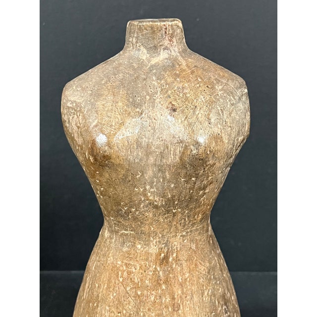 Late 20th Century Carved Wooden Female Torso Sculpture For Sale - Image 4 of 7