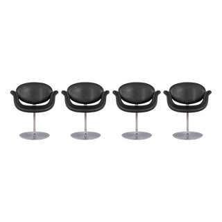 Vintage Little Tulip Chairs by Pierre Paulin for Artifort, 1980s, Set of 4 For Sale