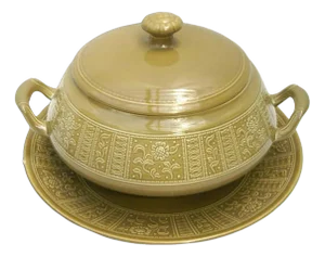 Glazed Ceramic Tureen by Antonia Campi for Richard Ginori Laveno, 1965