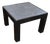 Andrianna Shamaris Riverstone Teak Wood Side Table For Sale