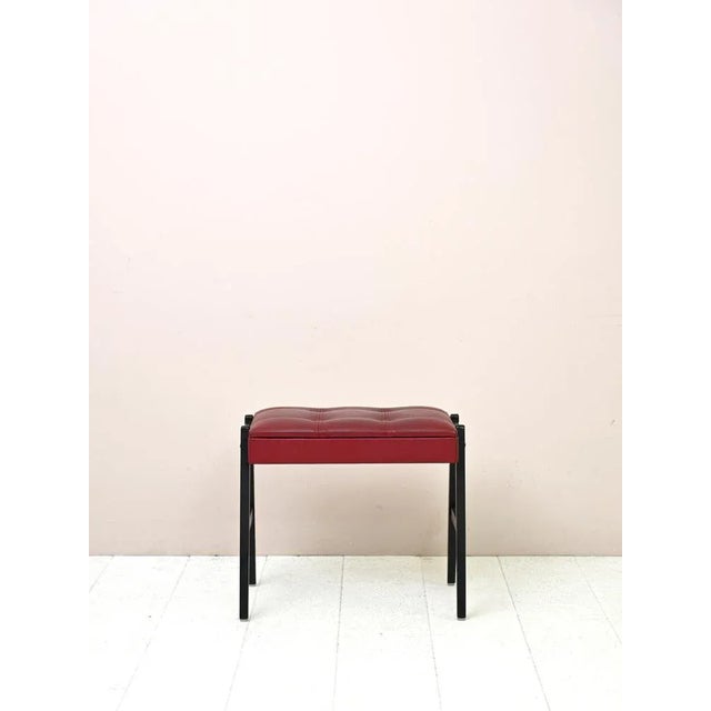 Pouf with Vintage Container, 1960s For Sale - Image 3 of 11