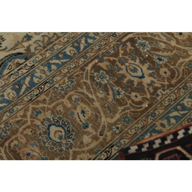 1970s 1970s Vintage Persian Handknotted Wool Orange Oversize Area Rug For Sale - Image 5 of 11