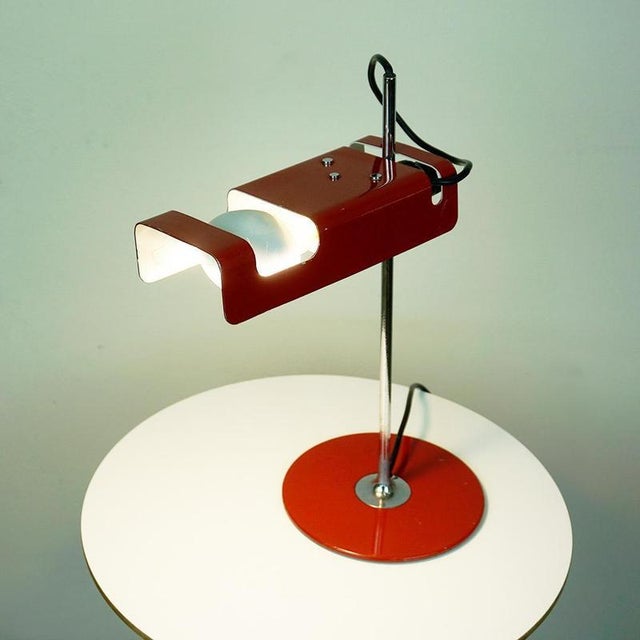 Red Spider Table Lamp attributed to Joe Colombo for O-Luce, Italy, 1960s For Sale - Image 14 of 16