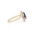 Metal 14k Two-Tone Gold 1.17ct Blue Sapphire & Diamond Vintage Ring Size 7 For Sale - Image 7 of 17