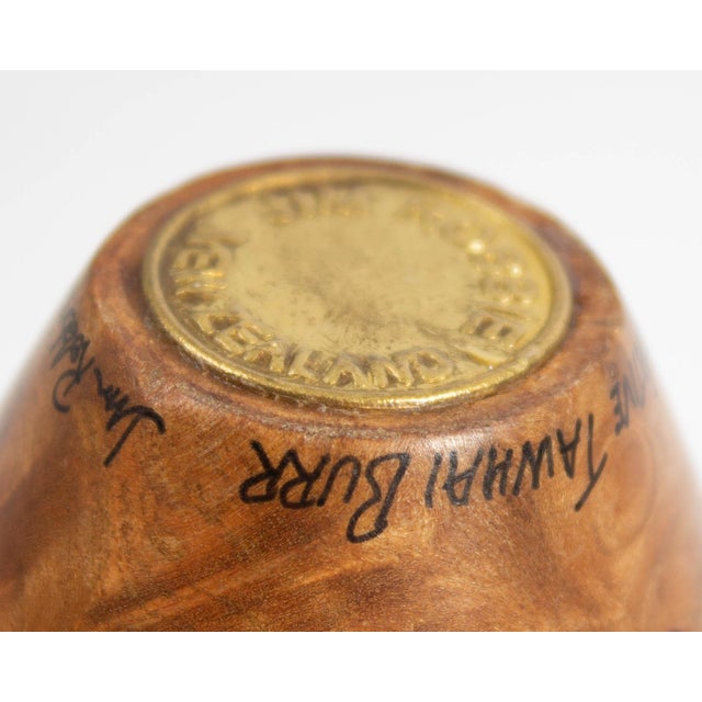 Wood Signed Tawhai Burr Wood Vase by Jim Robbie For Sale - Image 7 of 8
