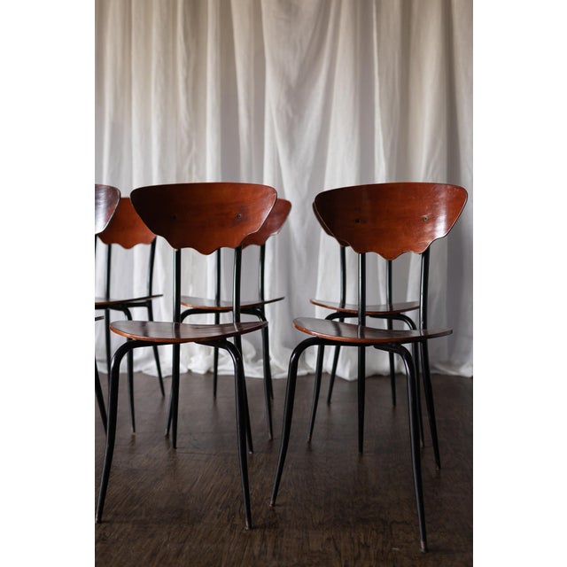 Mid-Century Modern Set of 6 Iconic Mid 20th Century Bentwood Dining Chairs For Sale - Image 3 of 17