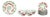 Late 20th Century Richard Ginori Cherry Motif Porcelain Partial Dinner Service Set, 17 Pieces For Sale