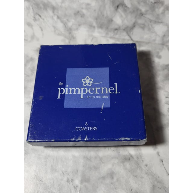 Wood Vintage Pimpernel Coasters Traditional England For Sale - Image 7 of 8