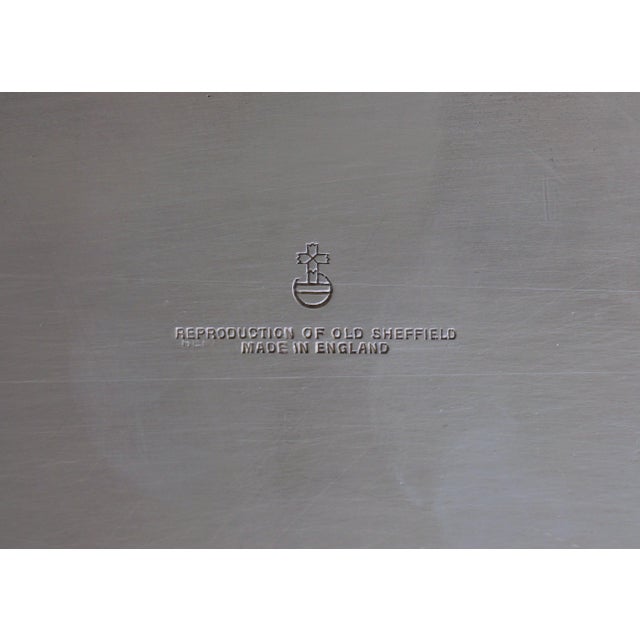 Metal Antique Tiffany & Co. Silver Soldered on English Barker Brothers Tray Tea Set- 6 Pieces For Sale - Image 7 of 9