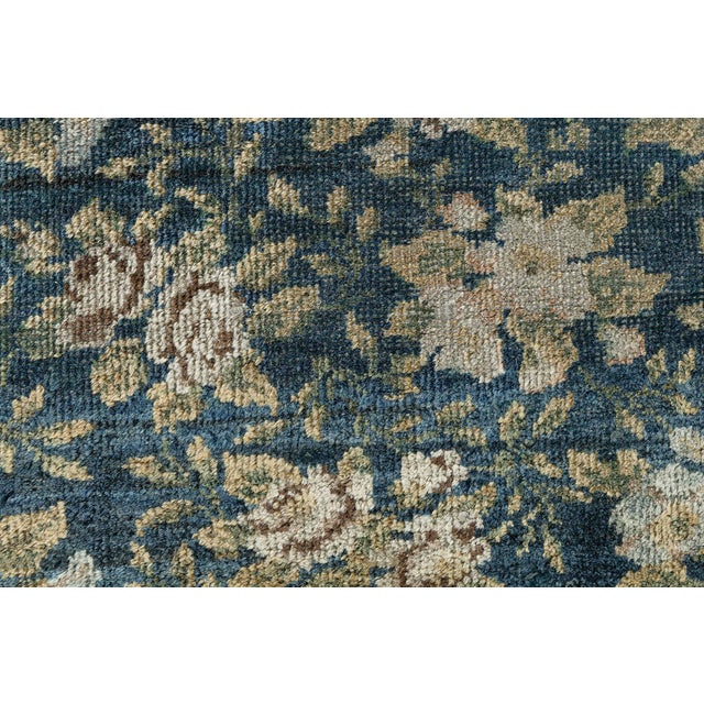 1920s Doris Leslie Blau Antique Turkish Allover Floral Warm Tan Rug - c. 1920 For Sale - Image 5 of 10