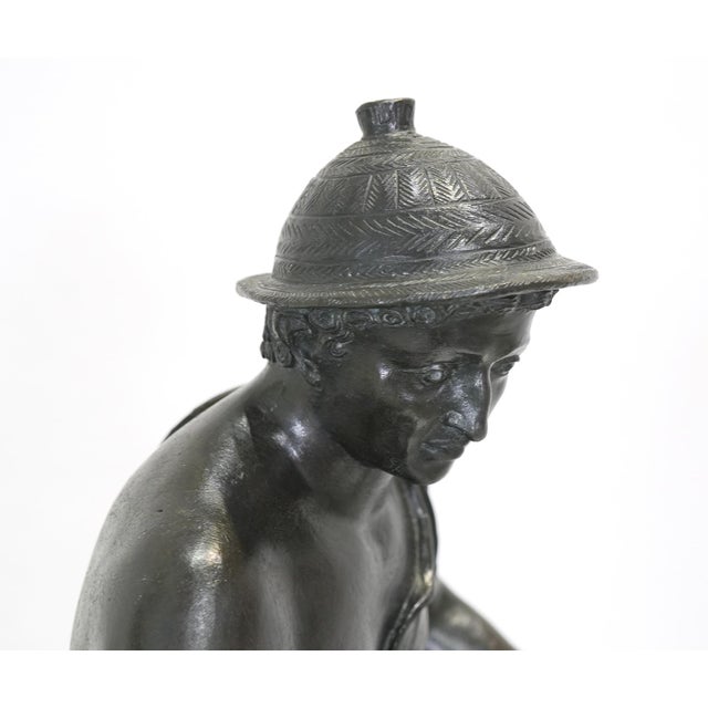 Late 19th Century Late 19th Century Classical Roman Fisherman Bronze Sculpture For Sale - Image 5 of 8
