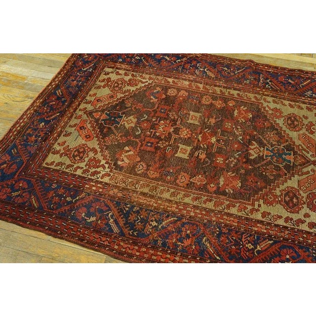 1880s Brown Medallion Tribal Antique Turkish Anatolian Kula Carpet 4'6'' X 5'6'' Knotted Wool Rug For Sale - Image 4 of 11