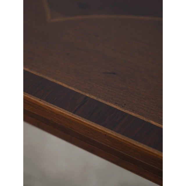 High Quality Inlaid Mahogany Nesting Stack Tables For Sale - Image 9 of 12