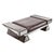 Coffee "La Ciliegia" Ottoman With Stainless Steel, Burl Walnut, Hand Crafted For Sale - Image 8 of 8