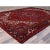 Textile 1960 8'7"x10'10" Pomegranate Red Worn Wool Hand Knotted Vintage Persian Oriental Rug For Sale - Image 7 of 12