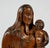 Olive Wood Virgin & Child Sculpture, Late 19th Century For Sale - Image 6 of 16