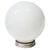 Large 17" Art Deco minimalist school house ceiling pendant. The fixtures features a white globe made of Opaline glass...