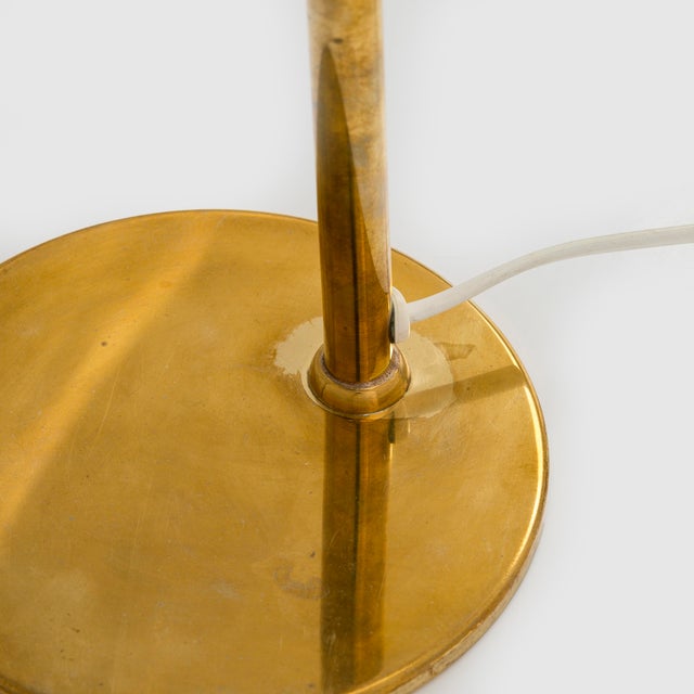 1960s Paavo Tynell 9227 Table Lamp Idman Brass Finland For Sale - Image 9 of 14