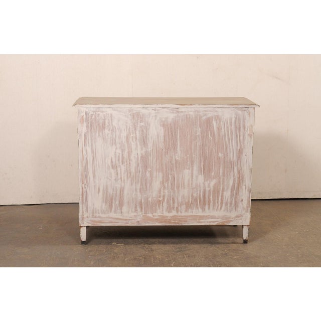 Taupe 19th Century French Painted Wood Commode For Sale - Image 8 of 12