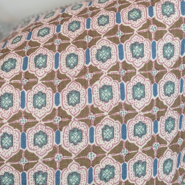 Elizabeth Eakins Lanterns 15x24" Lumbar in Teal For Sale In Greensboro - Image 6 of 7