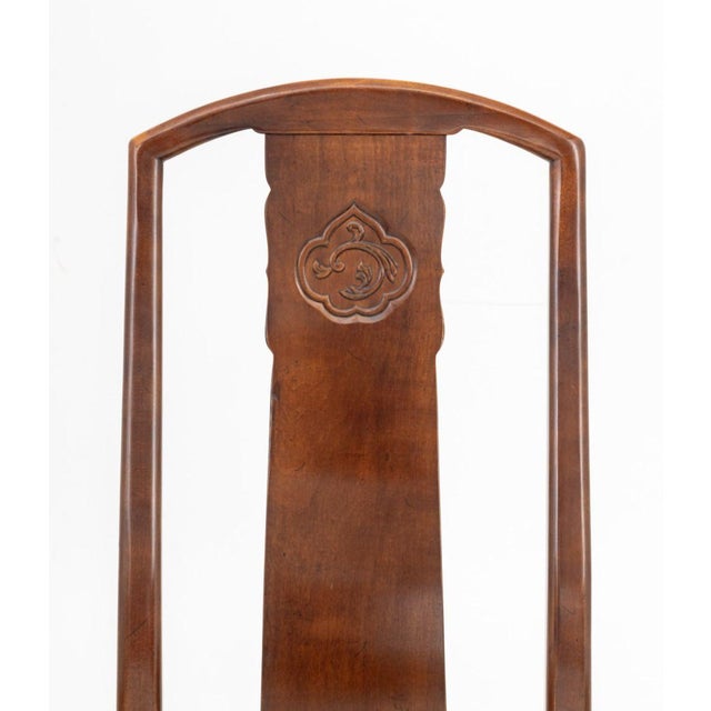 Chinese Henredon Chinese Style Mahogany Dining Chairs, 8 For Sale - Image 3 of 18