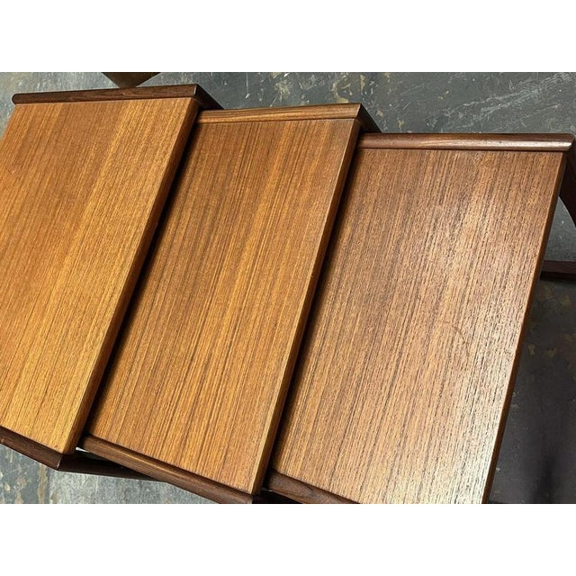 Mid-Century Nest of Tables from G-Plan, Set of 3 For Sale - Image 8 of 9