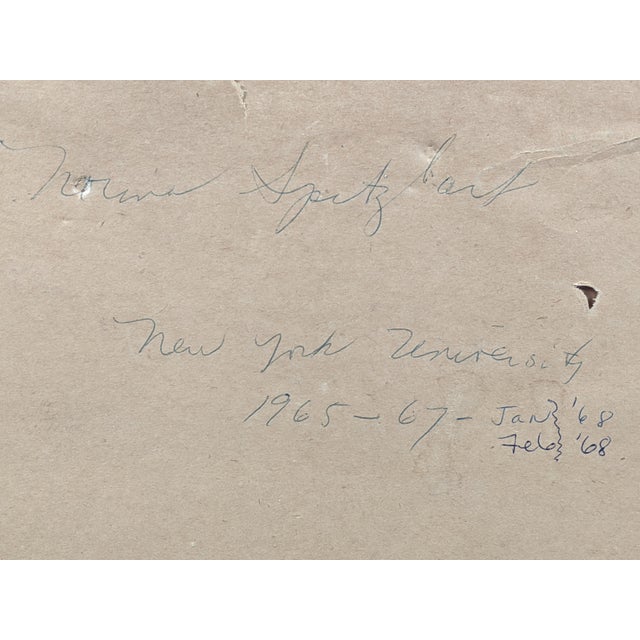 Attributed to Norma Spitzbart | Mid-Century Modern Mixed-Media Collage | Nyu & American University Provenance | C. 1965–1968 For Sale - Image 4 of 17